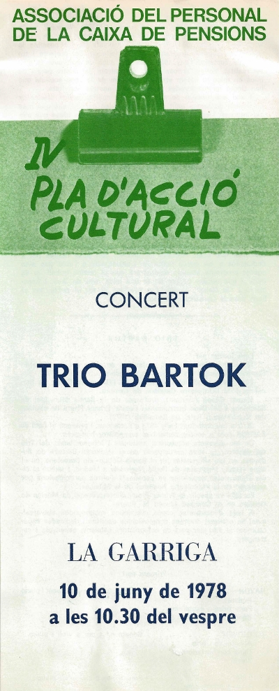 Trio Bartok, la Garriga, 10-6-1978