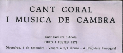 Trio Bartok, Sant Sadurní d'Anoia, 8-9-1978