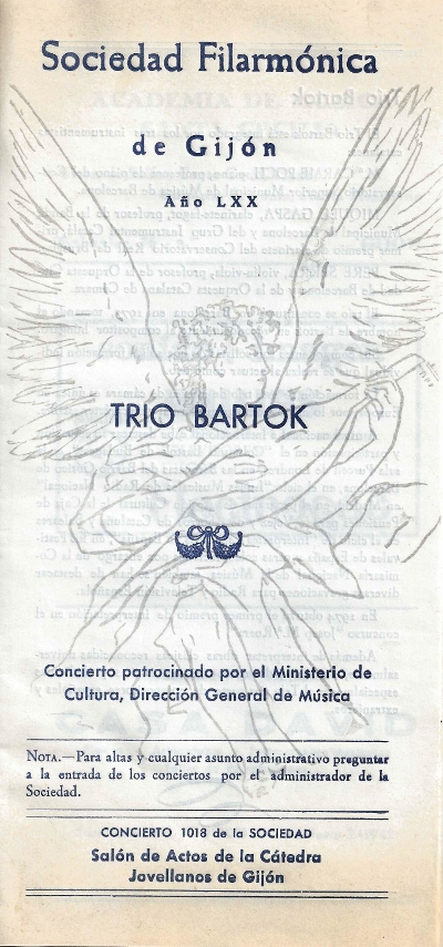 Trio Bartok, Gijón, 23-5-1979