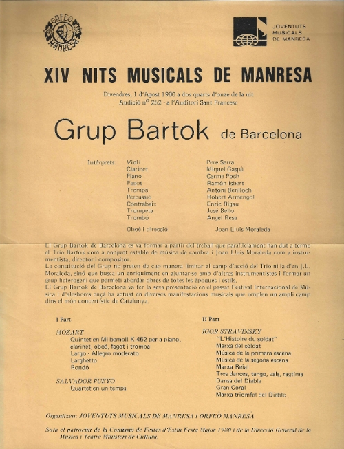 Grup Bartok, Manresa, 1-8-1980