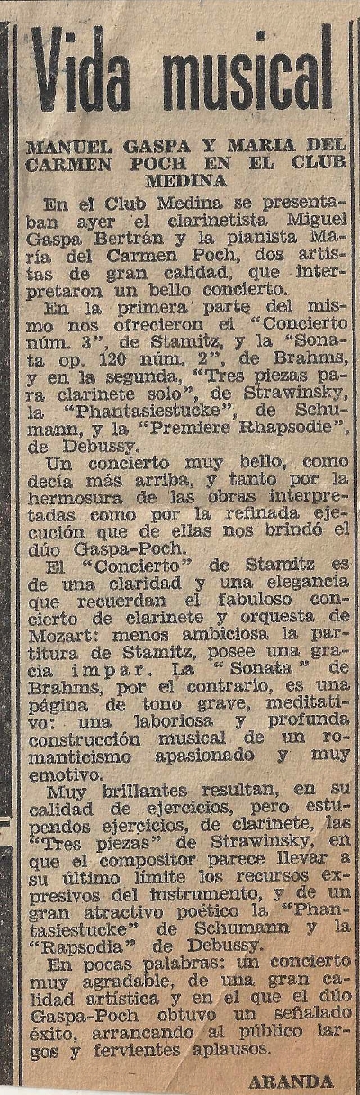 Miquel Gaspà i Carme Poch a Zaragoza, octubre 1973