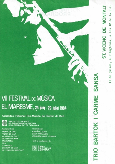 Trio Bartok, Sant Vicenç de Montalt, 13-7-1984