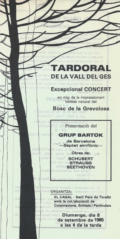 Grup Bartok, Torelló, 8-9-1985
